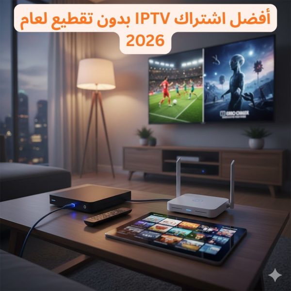 أفضل اشتراك IPTV بدون تقطيع لعام 2026 600x600