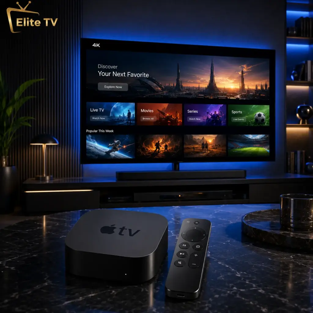 Apple TV 4K لتشغيل IPTV