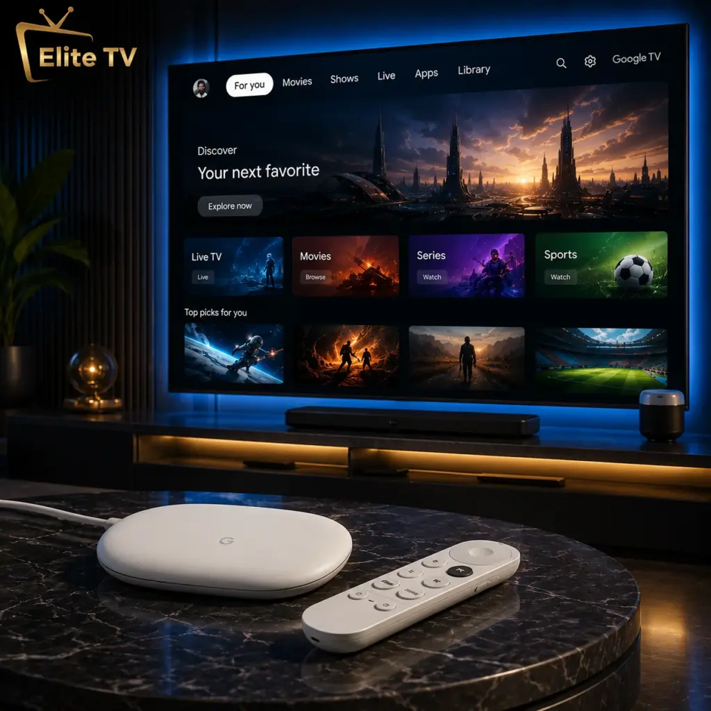 Google TV Streamer لتشغيل IPTV
