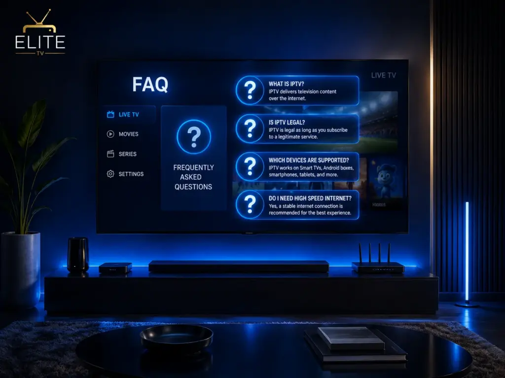 الأسئلة الشائعة حول تشغيل IPTV