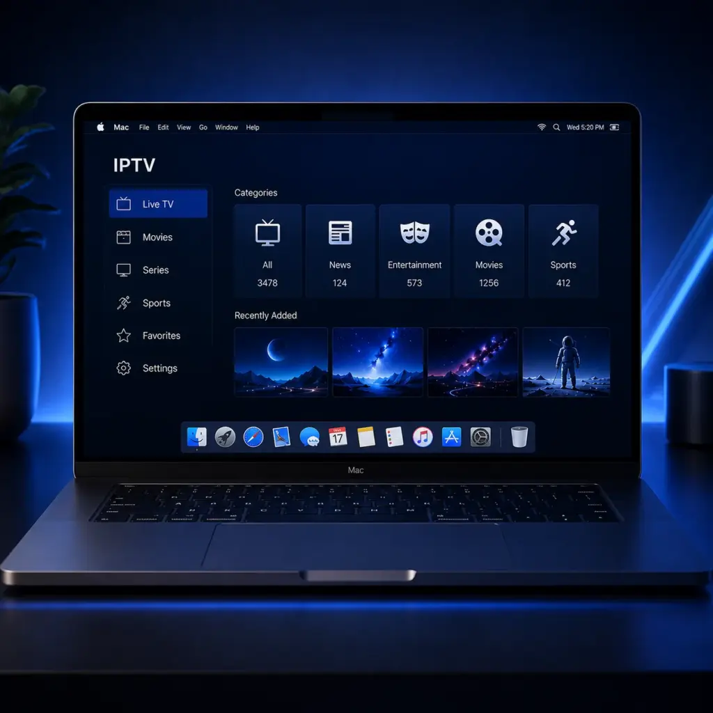تشغيل IPTV على Mac